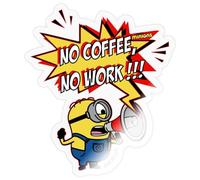 Minions No Coffee No Work!!! Autocollant Sticker