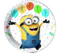Minions planches de fête en carton 23 cm 8 pièces G