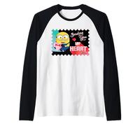 Minions Sending You My Heart Manche Raglan