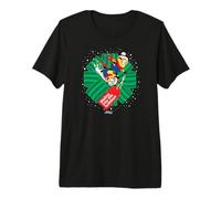 Minions Sliding Into The Holidays Bow T-Shirt Haut de Gamme