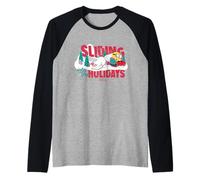 Minions Sliding Into The Holidays Winter Manche Raglan