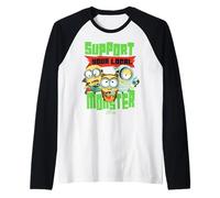 Minions Support Your Local Monster Manche Raglan