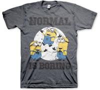 Minions - T-shirt Normal Life Is Boring - XX-Large - Gris foncé