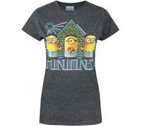 Minions - T-shirt pyramide - Femme (L) (Gris foncé) - UTNS4514 Gris Foncé