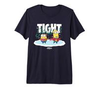 Minions Tight Knit Festive Holiday T-Shirt Haut de Gamme