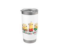 Minions Ugly Sweater Envy Gobelet isotherme en acier inoxydable double paroi