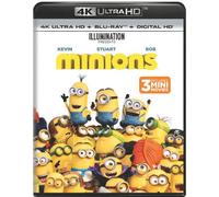 Minions [Ultra Hd] With Blu-Ray, 4k Mastering, Uv/Hd Digital Copy, 2 Pack, Digitally Mastered In Hd, Digital Copy