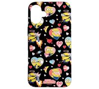 Minions Valentine Hearts All Over Print Coque pour iPhone 16 Plus