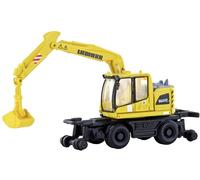 Minis by Lemke LC4265 N Modèle réduit de véhicule de construction Liebherr Pelle à 2 voies A922 rail avec grappin