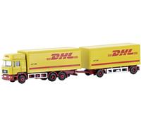 Minis by Lemke LC4607 N Modèle réduit de camion MAN F90 train suspendu 3 axes DHL