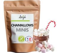Minis Chamallows 150g Sans Gluten & Réduits en Sucre - Marshmallows Minis Idéal pour Chocolat Chaud, Desserts et Décoration Pâtisseries