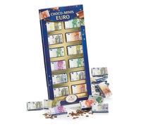 Minis Chocolat Euro en Chocolat HEIDEL Conffiserie - Coffret présent original 36 g chocolat-au-lait - Pour cadeaux en argent - Chocolats a offrir a occasions spéciales - 5 à 200 en billets d'euros