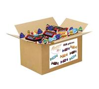 Minis chocolats MARS SNICKERS BOUNTY TWIX | carton 1.8kgs soit environ 180 Bonbons au Chocolat emballées individuellement | Idéal pour un Anniversaire pour Noël