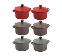 - Minis cocottes rondes 8.5cm (Lot de 6)