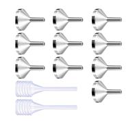 Minis Entonnoir Pipette Remplissage Récipient Atomiseur À L'huile Essentielle Liquide Petit Entonnoir En Métal Avec Mini-pipette Minuscule Petit