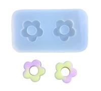 Minis Flower Silicone Mold, Moule de remplissage en résine époxy | Moule à fleurs en Silicone, moule de remplissage creux en Silicone pour la fabrication de bijoux, pendentif,