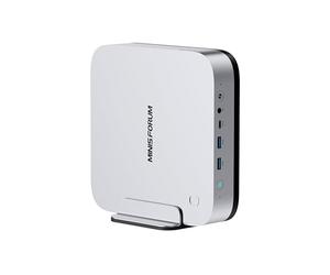 MINIS FORUM AI X1 Pro Mini PC, AMD Ryzen AI 9 HX 370 processeur à 12 cœurs jusqu'à 5,1 GHz et AMD Radeon 890M, Barebone sans DDR5 ni SSD, HDMI/DP/USB4 x 2, USB 3.2 x 2, 2 x RJ45 2,5G, WiFi 7, BT5.4