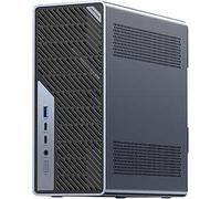 MINIS FORUM MS-02 Ultra Mini PC Station de Travail, Intel Core Ultra 5 235HX (14C/14T Jusqu’à 5,1 GHz), PCIe 5.0 x16, 4× DDR5, USB4 v2, 10GbE + 2,5GbE vPro, Wi-FI 7, Barebone sans RAM/SSD