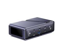 MINIS FORUM TB4-01 Station d'accueil 12 en 1, contrôleur Intel JHL8440 Thunderbolt 4, PD 85 W, HDMI 2.1/DP1.4, SD/TF, 2 x Thunderbolt 4X, 3 x USBA, 1 x USB C, 2,5 G RJ45