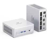 MINIS FORUM UM880 Plus Mini PC, AMD Ryzen 7 8845HS (8 cœurs/16 Threads, jusqu'à 5,1 GHz), Carte Graphique Radeon 780M, OCuLink, Triple Affichage, 8K à 60 Hz, 5 Ports USB, Wi-FI 6e, sans RAM ni SSD