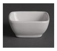Minis Plats Carrés Arrondis 60mm x 12 Olympia Blanc G