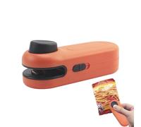 Minis Scelleur, Minis scelleuse de sacs de cuisine portable 2 en 1, Machine de scellage sous vide, Minis Machine à sceller Les Sacs Thermiques pour sacs en plastique, aliments, fruits, biscuits frais