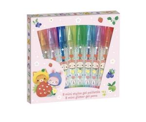Minis stylos gel pailletes x 8 - janod