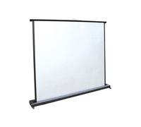 MINISCREEN - Ecran de projection avec support de pose au sol - montable sur bureau - 51" (129 cm) - 4:3 - blanc mat - noir