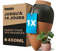 Minismus Ollas Terre Cuite, Oya Arrosage Autoarrosant, 450ml, 1 Pièce | Diffuseur eau plante, cône arrosage, céramique microporeuse, régule naturellement l'écoulement de l'eau