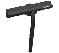 Minismus Raclette de Douche pour Douche, Salle de Bain, carrelage, Miroir, fenêtre, Support magnétique sans perçage, Autocollant, Design Moderne élégant (21 cm, Noir)