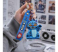 MINISO Hunter Squad K-Pop Music Figure Porte-clés, Ensemble de porte-clés de poupées mignonnes, Charmes de sac à dos pour la rentrée scolaire, Pendentif de jouet de personnage de fille idole de dessin