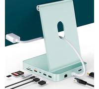 Minisopuru iExpandMate DS802PRO Accessoires pour iMac M1/M3/M4, Hub iMac avec HDMI 4K@60Hz, Charge USB C, 2,5GbE, Boîtier SSD M.2 4 to, 4 USB, SD/TF, Audio, Hub USB C pour iMac 24 Pouces | Vert