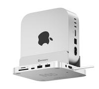 Minisopuru iExpandMate MINI218B Max Mac Mini M4 Dock Support 4K@60 HDMI,10Gbps USB C/A, TF/SD, 2X USB A 2.0, Mac Mini hub & Stand avec 8TB M.2 NVMe SSD (Non Inclus) pour M4 et M4 Pro