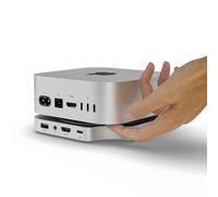 Minisopuru iExpandMate MINI4PRO Mac Mini M4 Hub avec HDMI 4K@60, boîtier SSD NVMe M.2 8 TB, Accessoires pour Mac Mini et Support pour Mac Mini M4 et M4 Pro 2024 (TF/SD Solt, 3* USB-A 2.0, Audio)
