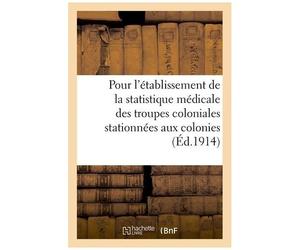 Ministère Des Colonies - Instruction Pour L'établissement De La Statistique Médicale