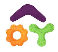 Ministry of Pet Interactive Dog/Puppy Toys, Throw & Fetch Durable Tough Outdoor Dog Toys - Mixed 3 Pack Fetch Toys, Multiple Colours
