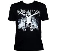 Ministry T Shirt- Industrial Metal Killing Joke Nin Band Graphic Unisex Tee Manches Courtes(Medium)