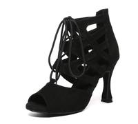 MINITOO Chaussures de danse pour femme Standard Latin Lacets Club Ballroom Bottes de danse, 38 EU