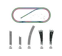 Trix Modellbahnen Coffret de complément Voie MiniTrix 14312 (N) 1 set