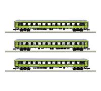 MiniTrix 15462 SET de 3 wagons de train rapide FlixTrain de la piscine de