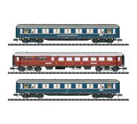 MiniTrix 18259 Lot de 3 voitures de voyageurs F-Zug F41 Senator de la DB
