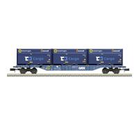 MiniTrix 18434 N chariot porte-conteneurs de la GATX