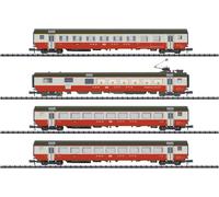 MiniTrix 18720 Lot de 4 voitures de voyageurs Swiss Express de la SBB Set 1