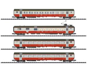 MiniTrix 18720 Lot de 4 voitures de voyageurs Swiss Express de la SBB Set 1
