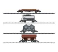 MiniTrix 18722 Lot de 4 wagons de marchandises de la DB, MHI