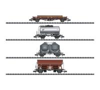 MiniTrix 18722 Lot de 4 wagons de marchandises de la DB, MHI