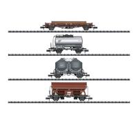MiniTrix 18722 Lot de 4 wagons de marchandises de la DB, MHI