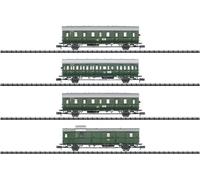 MiniTrix 18724 Lot de 4 voitures de voyageurs pour les transports en commun autour de Hambourg de la DB, MHI