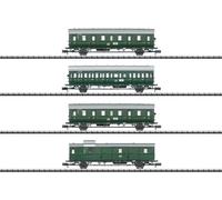 Minitrix 18724 Lot de 4 Voitures de Voyageurs pour Les transports en commun Autour de Hambourg de la DB, MHI