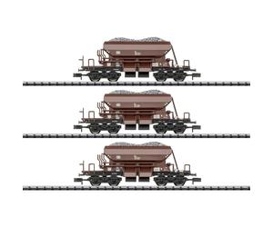 MiniTrix T15465 N Set de chariots « wagons de gravier de service »